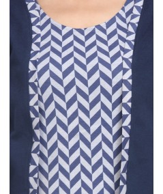 Ink Blue Fleece Set Top