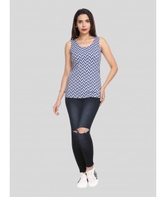 Ink Blue Fleece Set Top