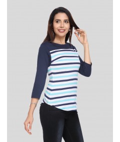 Asthetic Stripe Womens Top