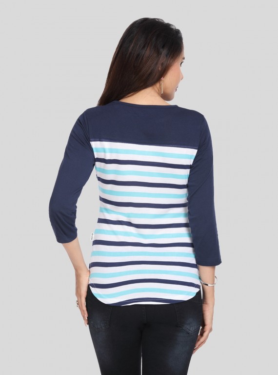 Asthetic Stripe Womens Top