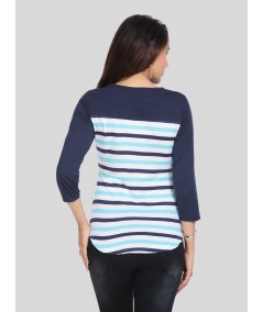 Asthetic Stripe Womens Top