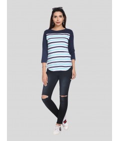 Asthetic Stripe Womens Top