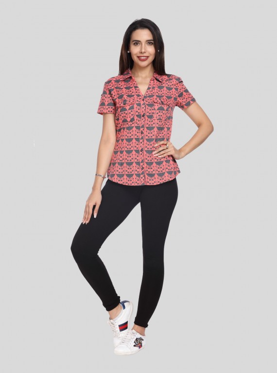 Bug Print Women Shirt
