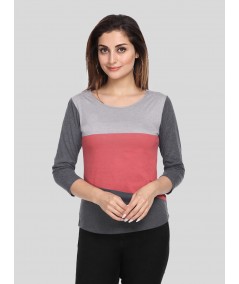 Women's Elegant Tri-Colour Top – Stylish & Modern Wear by Boer & Fitch