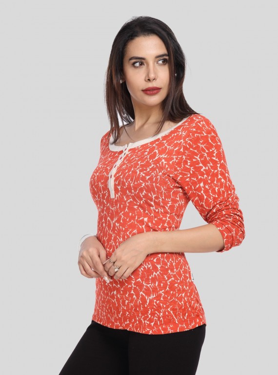 Orange Spread Women's Top