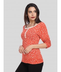 Orange Spread Women's Top