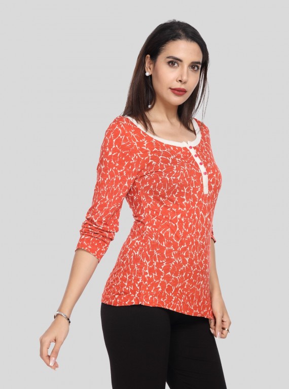 Orange Spread Women's Top