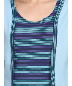 Light Blue Fleece Set Top