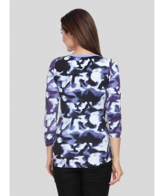 Blue Distress Women's Top