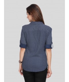 Blue Graphica Women Shirt