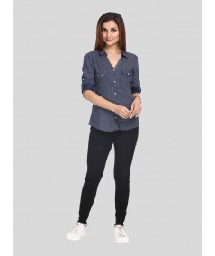 Blue Graphica Women Shirt