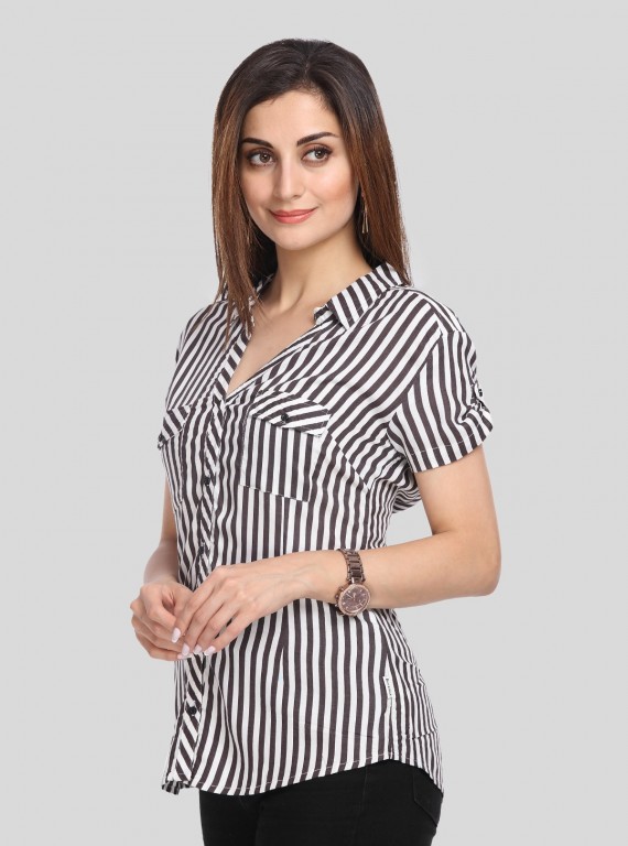 Stripped Women Shirt