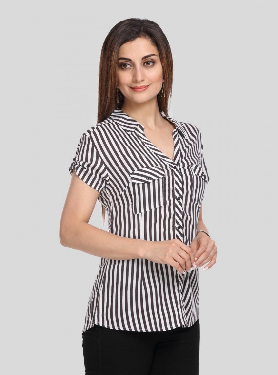 Stripped Women Shirt