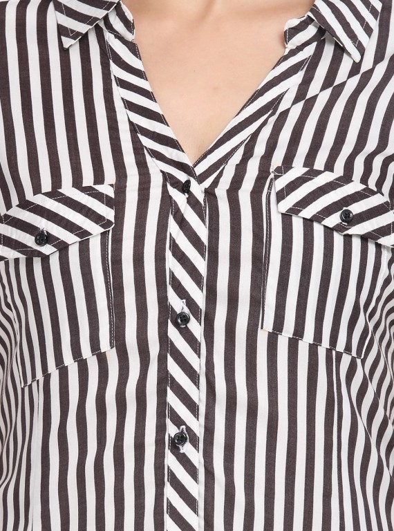 Stripped Women Shirt