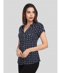 Heart Print Women Shirt