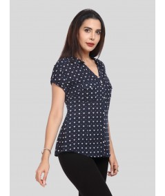 Heart Print Women Shirt
