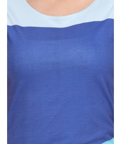 Multi Blue Womens Sleeveless Top