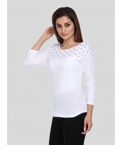 Heart Print Womens Top