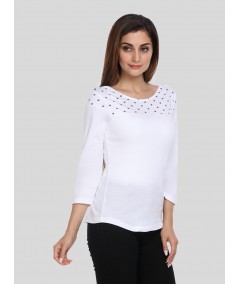 Heart Print Womens Top