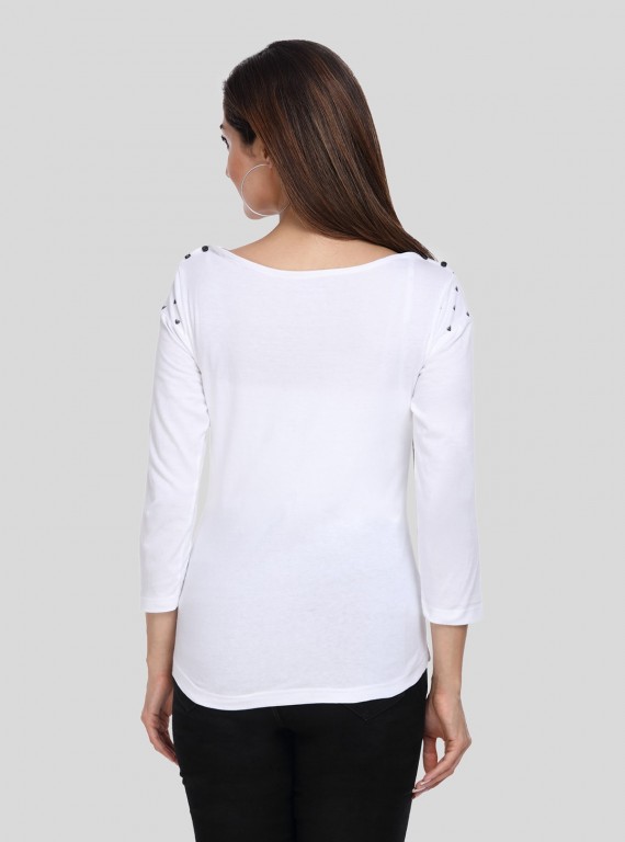 Heart Print Womens Top