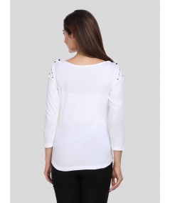 Heart Print Womens Top