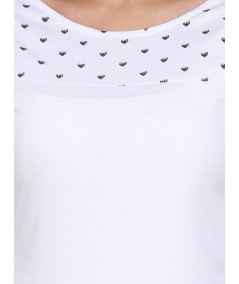 Heart Print Womens Top