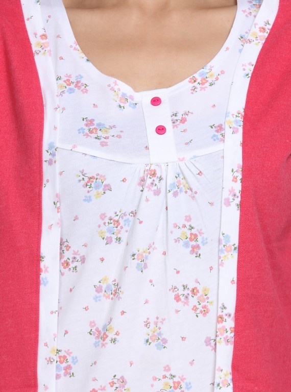 Dark Fuschia Fleece Set Top
