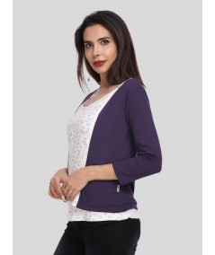 Purple Fleece Set Top