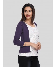 Purple Fleece Set Top