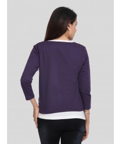 Purple Fleece Set Top