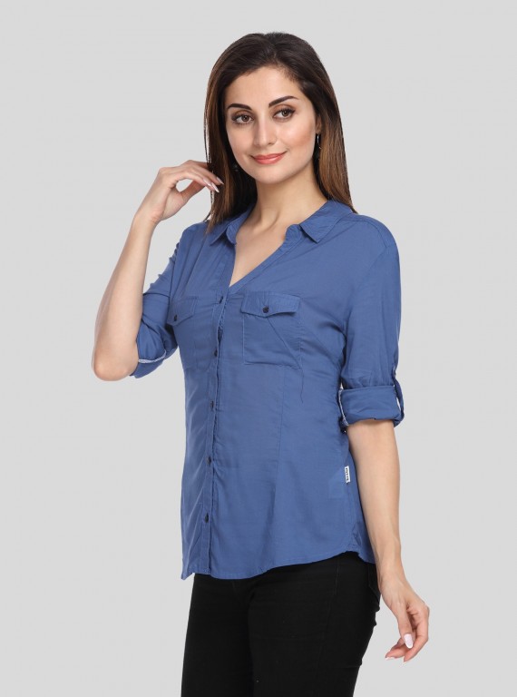 Blue Women Shirt