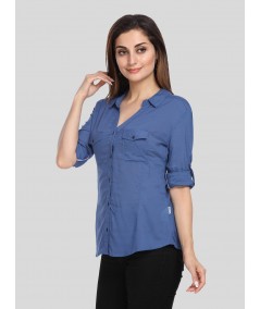 Blue Women Shirt