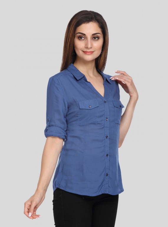 Blue Women Shirt
