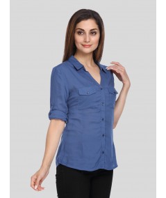 Blue Women Shirt