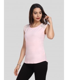 Pink Lace Top
