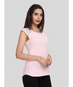 Pink Lace Top
