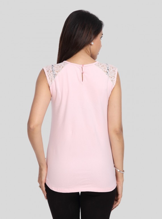 Pink Lace Top