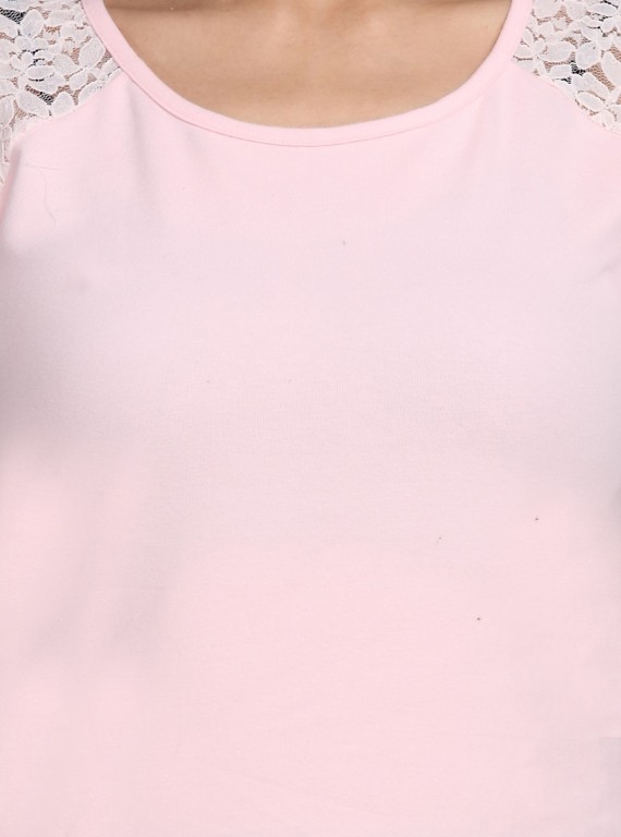 Pink Lace Top