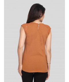 Brown Lace Top