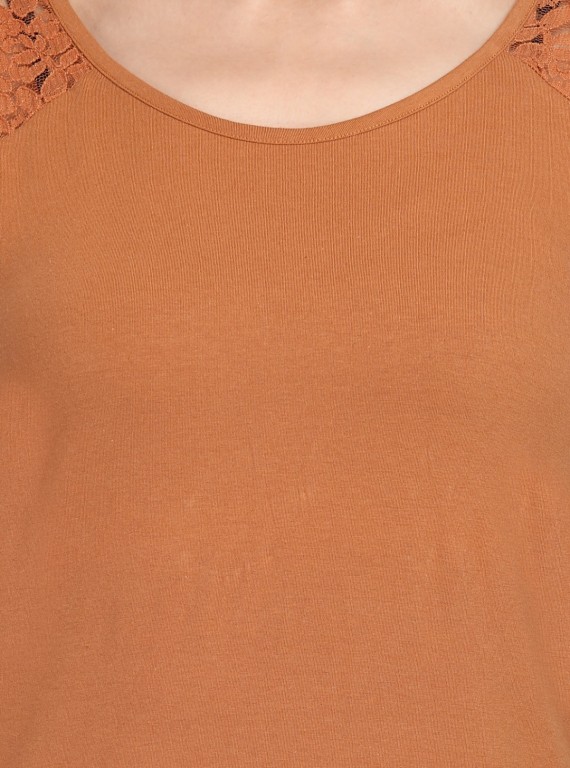 Brown Lace Top