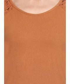 Brown Lace Top