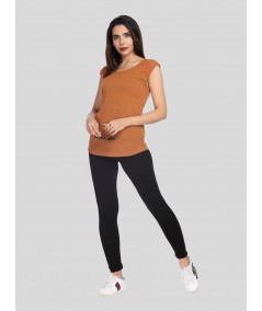Brown Lace Top