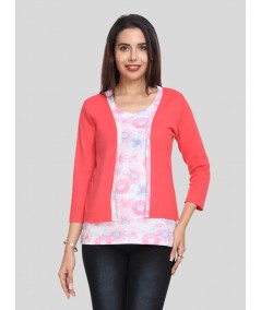Fuschia Contrast Set Top