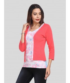 Fuschia Contrast Set Top