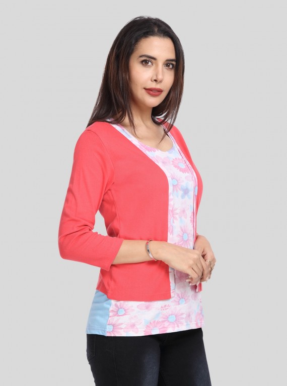 Fuschia Contrast Set Top
