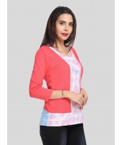 Fuschia Contrast Set Top