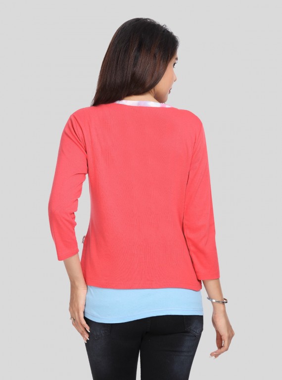 Fuschia Contrast Set Top