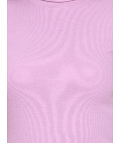 Pink Roll On Neck Long Dress