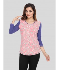 Women's Elegant Artistic Floral Printed Top – Refined & Expressive by Boer & Fitch