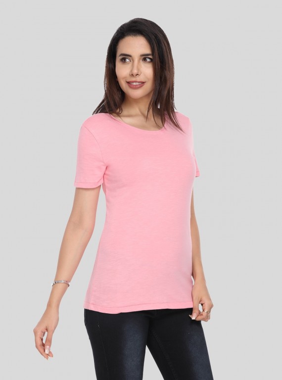 Slub Jersey Short Sleeve - Pink